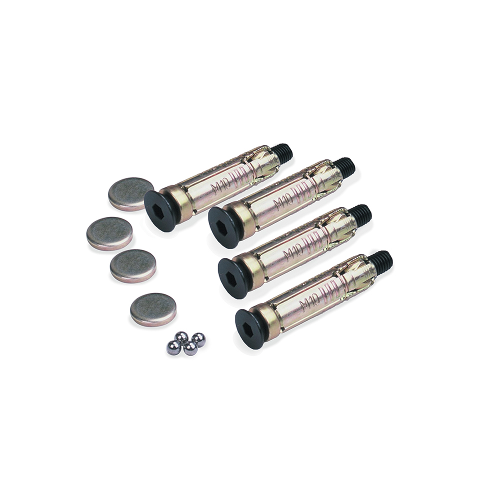 Oxford Oxford Pack of 4 Ground Plugs Bolts 6mm Ball Bearings & Caps for Gr